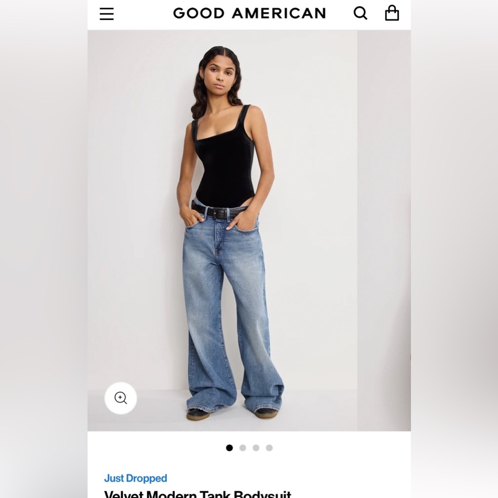 Good American Velvet Bodysuit